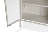Picture of [FLOOR MODEL CLEARANCE]  STARK Steel Frame 2-Door Glass Display Cabinet (Cream) 