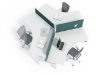 Picture of [FLOOR MODEL CLEARANCE] UP1 TRIANGLE POD Height Adjustable Desk System