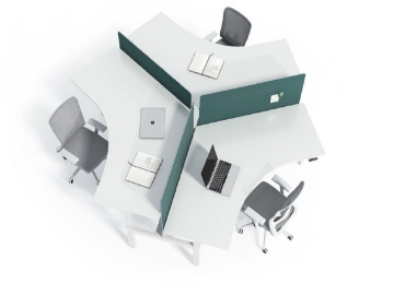 Picture of [FLOOR MODEL CLEARANCE] UP1 TRIANGLE POD Height Adjustable Desk System