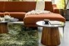 Picture of [FLOOR MODEL CLEARANCE]  HUBIE D23.5" Mango Wood Round Side Table With Marble Top