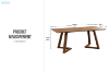 Picture of RIKA 63" Solid Wood Dining table