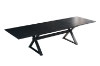 Picture of [FLOOR MODEL CLEARANCE]CAPITOL 70.8"-118" Adjustable & Extendable Dining Table with Metal Black Legs (Black) 