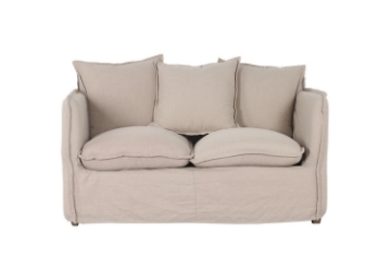 Picture of [FLOOR MODEL CLEARANCE]TOMASHA Feather-Filled Washable 2-Seater Loveseat