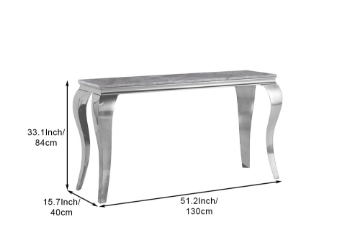 Picture of [FLOOR MODEL CLEARANCE]  AITKEN Marble Console Table