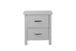 Picture of [FLOOR MODEL CLEARANCE] PORTLAND 2-Drawer Solid Wood Bedside Table (Matte White)