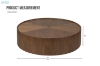 Picture of [FLOOR MODEL CLEARANCE] SKARA Genuine Walnut Veneer Round Coffee Table