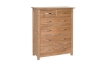 Picture of [FLOOR MODEL CLEARANCE]NEWLAND Solid Oak 2 Over 4 Chest