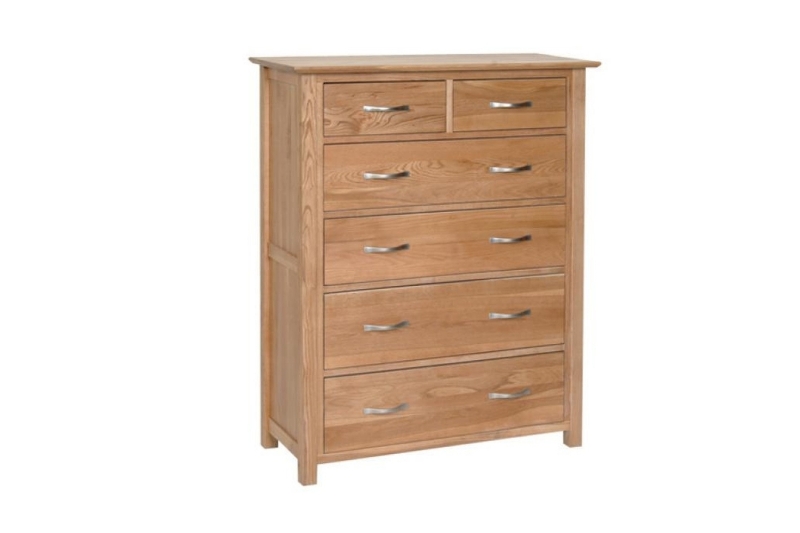 Picture of [FLOOR MODEL CLEARANCE]NEWLAND Solid Oak 2 Over 4 Chest