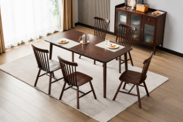 Picture of WINDSOR 59" Solid Wood Dining Table (Walnut)