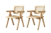 Picture of CHANDIGARH Solid Wood Replica Armchair (Natural) - Each