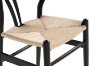 Picture of WISHBONE Solid Wood Y Replica Chair (Black) - 19.5"x22.5"x29.5"