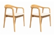 Picture of NEVA Solid Wood Replica Dining Armchair - 2 Chairs in 1 Carton