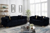 Picture of VEGAS Chesterfield Velvet Sofa Range (Black)