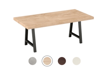 Picture of SYNERGYPLUS Modular Dining System - 63"/71"/78.5" Thick Table Top in 4 Colors with A-Frame Metal Legs