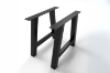 Picture of SYNERGYPLUS Modular Dining System - 63"/71"/78.5" Thick Table Top with 3 Different Leg Options (Champagne)