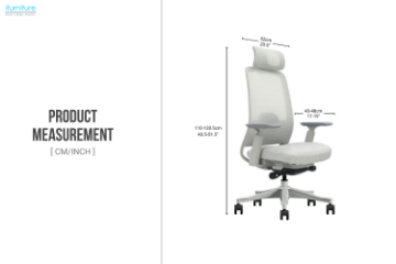 Picture of VEYRA Premium High Back Office Chair with Honeycomb Seat Cushion & Adjustable Headrest, Backrest & Lumbar Support, 3D Armrests and Seat Slider  