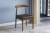 Picture of HORN Solid Wood Frame Dining Chair with Black Cushion (Walnut) - 4 Chairs in 1 Carton