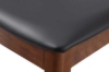 Picture of HORN Solid Wood Frame Dining Chair with Black Cushion (Walnut) - 4 Chairs in 1 Carton