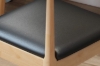 Picture of HORN Solid Wood Frame Dining Chair with Black Cushion (Natural Color)