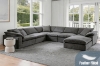 Picture of FEATHERSTONE Feather Filled Modular Sofa Range | Water, Oil & Dust Resistant Fabric (Grey)