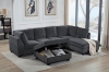 Picture of LIBERTY Premium Sectional Sofa with Ottoman (Dark Grey) 