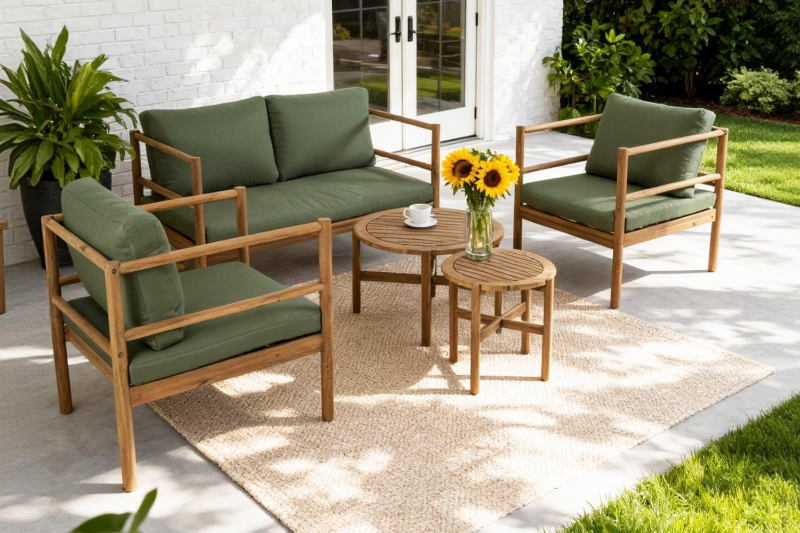 Picture of FLOREN 5PC Acacia Wood Outdoor Sofa Set