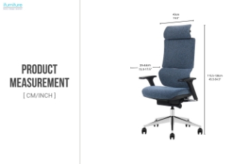 Picture of STRIX High Back Office Chair with Adjustable Headrest & 3D Dynamic Balance Backrest, 3D Armrests and Seat Slider 