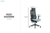 Picture of ALUX High Back Office Chair with Adjustable Headrest & Backrest, 3D Armrests and Seat Slider
