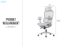Picture of FLEXO Height Adjustable Mesh Seat Office Chair with Footrest (Grey)