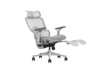 Picture of FLEXO Pro Height Adjustable Mesh Office Chair with Adjustable Headrest & Backrest, 5D Armrests and Seat Slider (Grey)