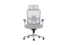 Picture of FLEXO Pro Height Adjustable Mesh Office Chair with Adjustable Headrest & Backrest, 5D Armrests and Seat Slider (Grey)