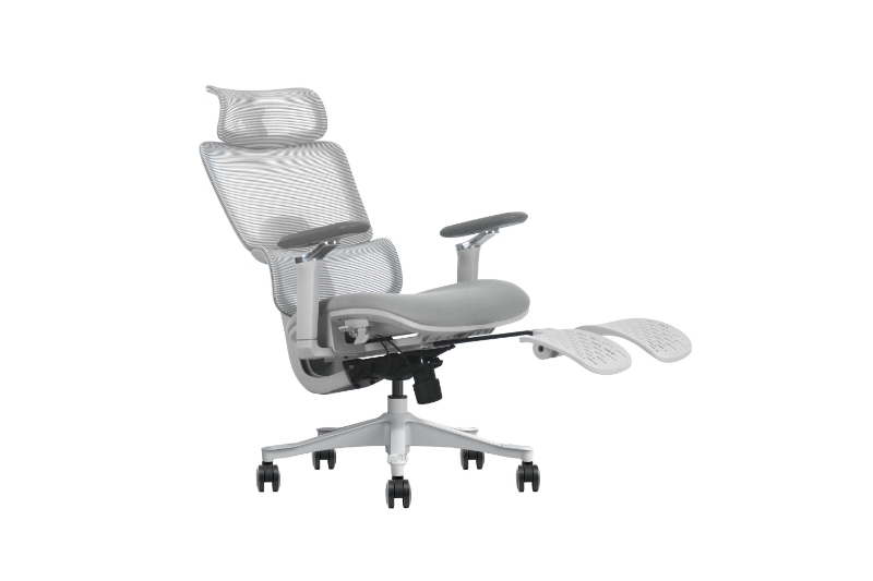Picture of FLEXO Pro Height Adjustable Mesh Office Chair with Footrest (Grey)