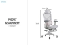 Picture of NEXEN Pro High Back Office Chair with Adjustable Headrest, Lumbar Support, 3D Armrests and Seat Slider