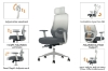 Picture of AVERY High Back Office Chair with Adjustable Headrest, Adjustable Lumbar Support and Seat Slider