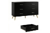 Picture of ELARA 6-Drawer Dresser/Storage Cabinet (Black)