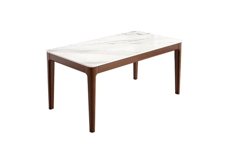 Picture of HARU Solid Wood Dining table with Sintered Stone Top  - 71"