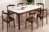 Picture of HARU Solid Wood Dining table with Sintered Stone Top  - 71"