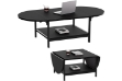Picture of MORPH Expandable Coffee Table with Storage Shelf (Black)