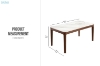 Picture of HARU Solid Wood Dining table with Sintered Stone Top  - 71"