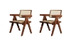 Picture of CHANDIGARH Solid Wood Replica Armchair (Walnut)