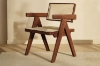 Picture of CHANDIGARH Solid Wood Replica Armchair (Walnut) - Each