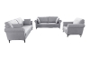 Picture of LUMA Fabric Sofa Range (Grey) -  Armchair + Loveseat + Sofa Set