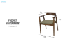 Picture of RIKA Solid Wood Dining Armchair - Each
