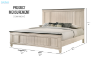 Picture of HOMESTEAD Platform Bed Frame in Queen/Eastern King Size