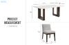 Picture of EDWYN 7PC 71" Marble Top Dining Set
