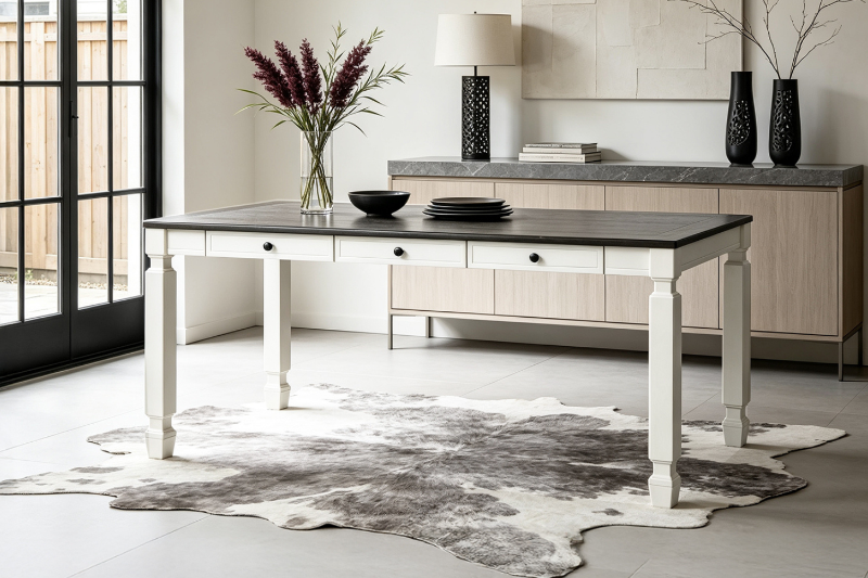 Picture of PAROS 63" Dining Table with Drawers