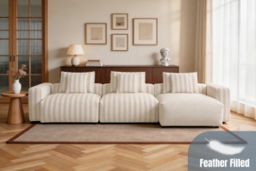 Picture of ROMINA Feather-Filled Modular Sectional Sofa Range  | Water, Oil & Dust Resistant Fabric