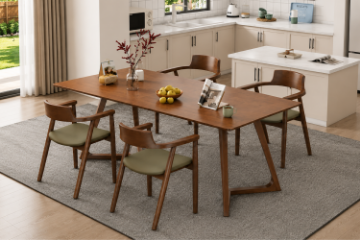 Picture of RIKA 63" Solid Wood Dining table
