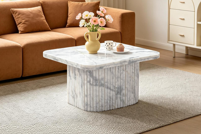 Picture of KINSEY Marble Stone Coffee Table