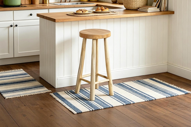 Picture of KOEN H29.5" Teak Wood Bar Stool